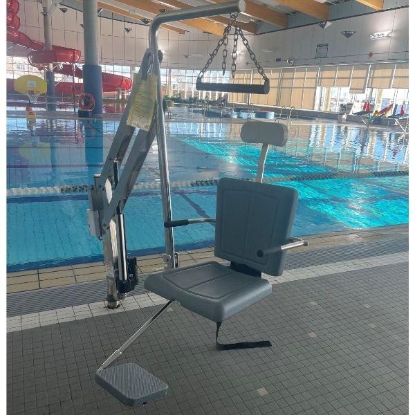 Chair lift at the pool