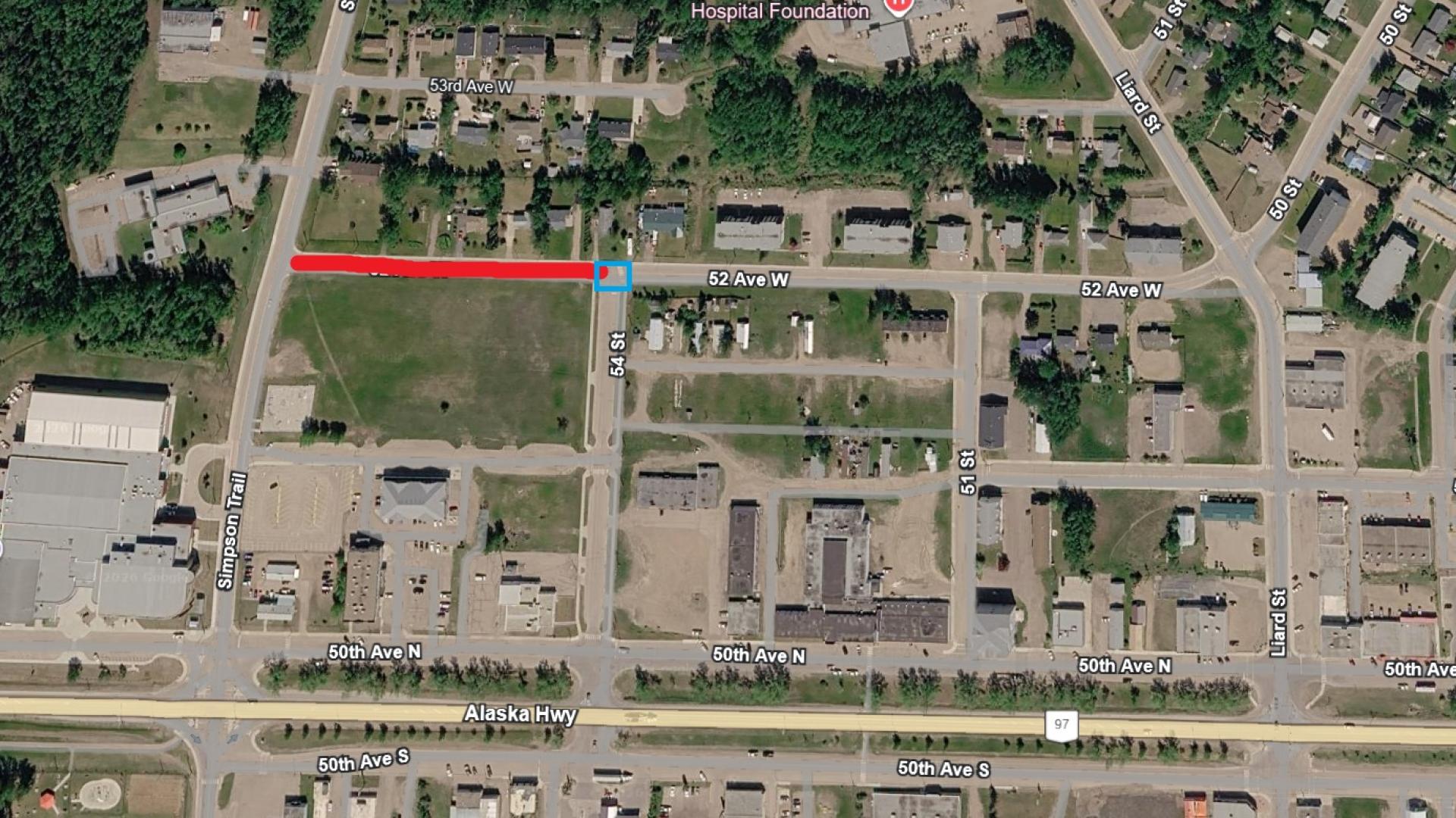 map of 52nd ave