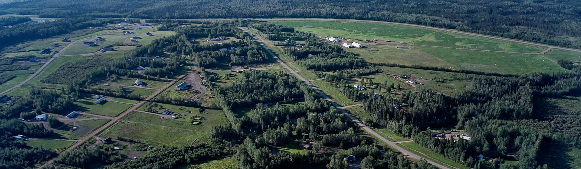 aerial of Fort Nelson