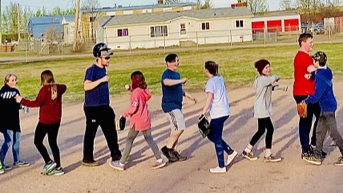 Teams shaking hands after a baseball game