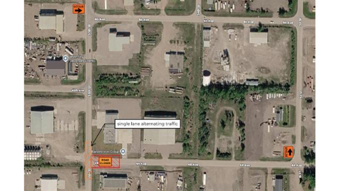 road map of 44th ave and 55th street