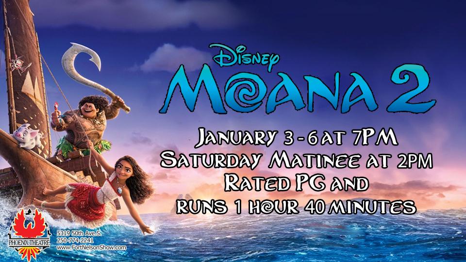 Moana and Maui sailing on a canoe at sunset, with ocean waves.