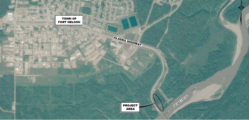 Map showing area of work